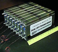 Batterie d'accumulateur expérimentale 50V,30A/h pour véhicule spatial